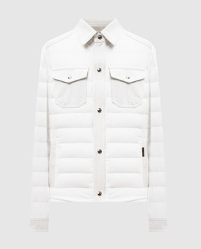 MooRER Белая комбинированная куртка ESRA ESRA24XWHITE