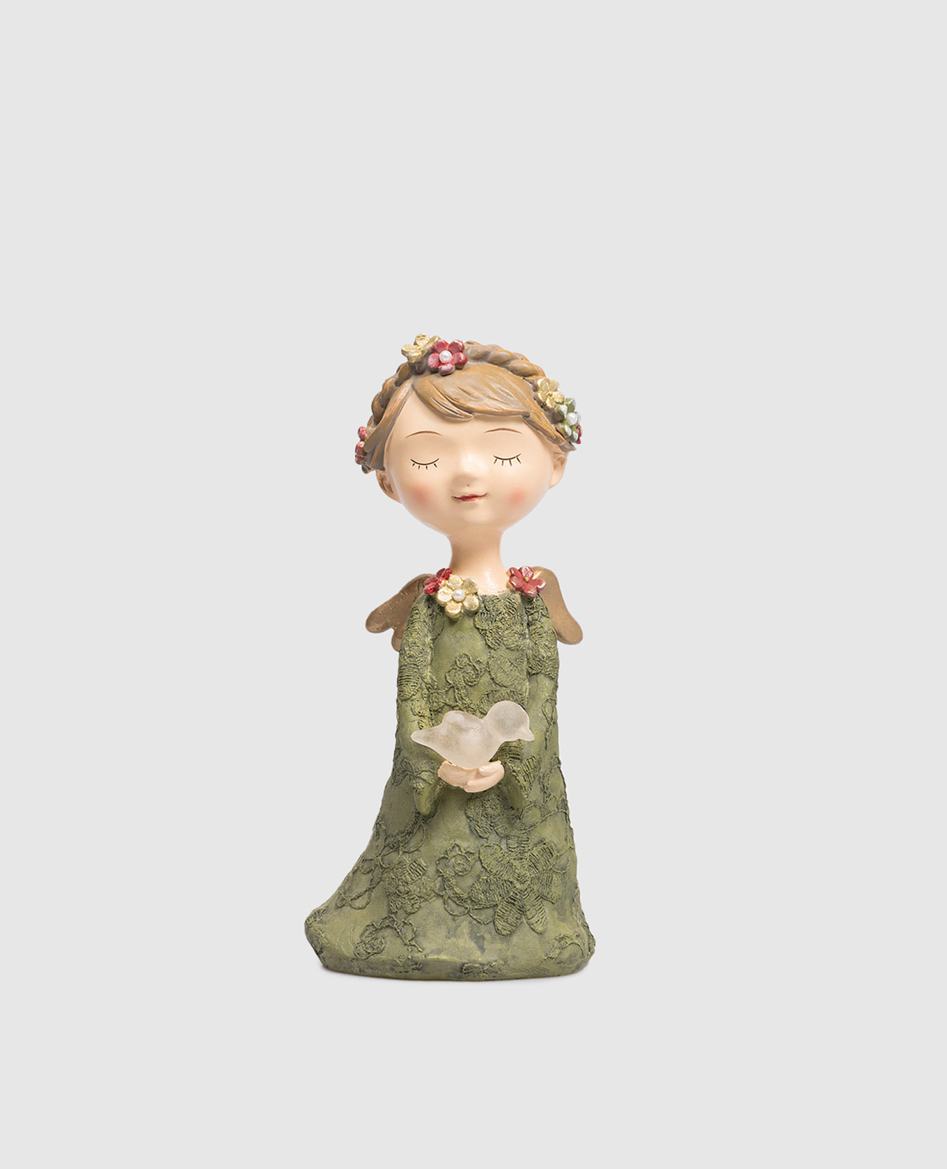 

Декоративная светодиодная статуэтка Рождественский Ангел, Зеленый, Декор