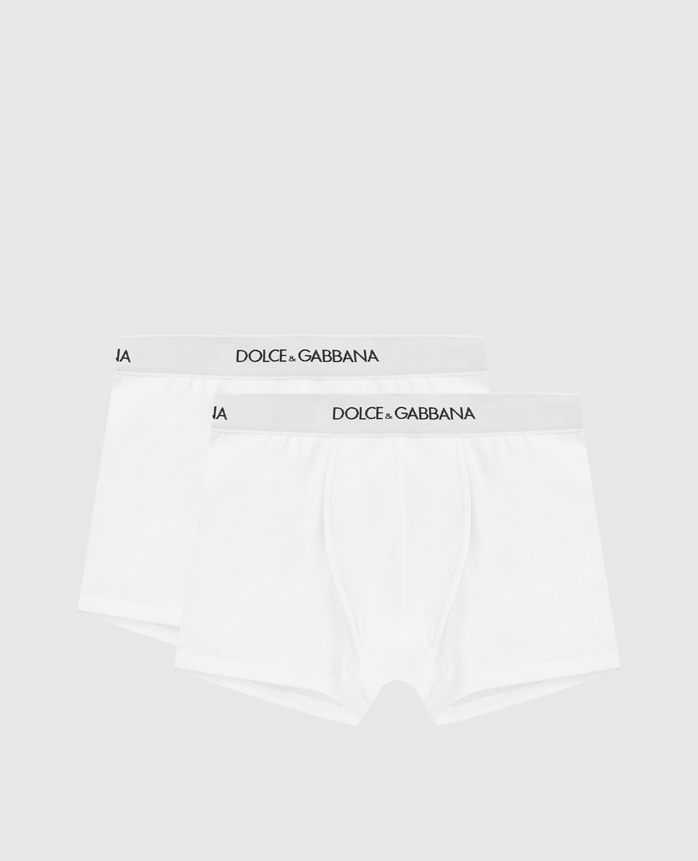 

Детский набор белых трусов-боксеров с контрастным логотипом, Белый, Наборы белья