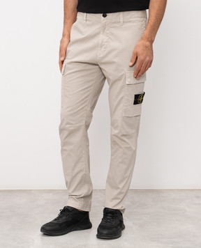 Stone Island Сірі штани-карго з патчем логотипа L1S153100032S0A10