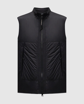 C.P. Company Черный жилет с логотип патч MVE057A110467W