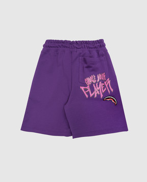 Sprayground Дитячі фіолетові шорти Characters Fight SPY1281EPRPL
