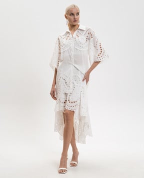 Charo Ruiz Белая удлиненная блуза Tao 263201