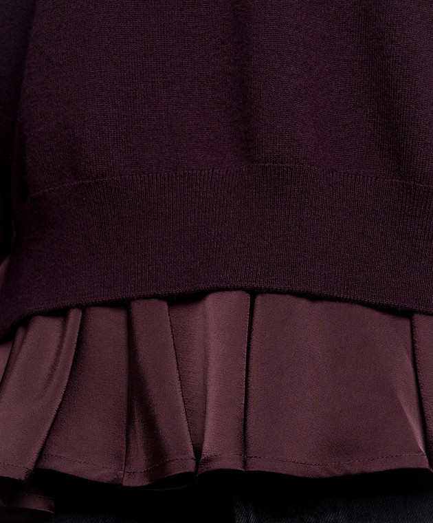 3.1 Phillip Lim Фіолетовий пуловер подвійної конструкції F26170647UMC зображення 5