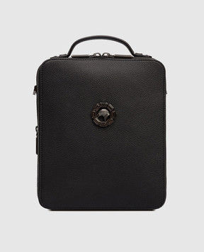 Stefano Ricci Шкіряна сумка чорного кольору з емблемою ND218GTUMR