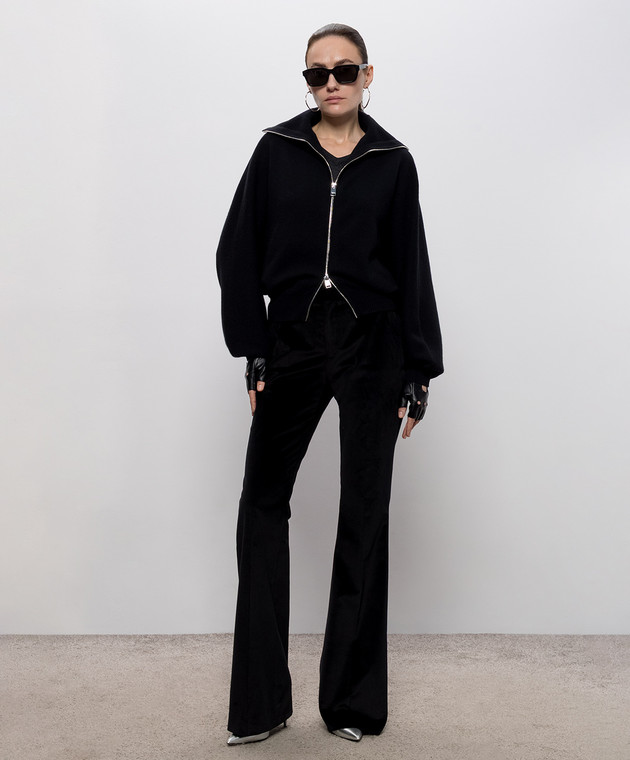 Jacob Lee Черный кардиган из кашемира WWCJ0015AW26B изображение 2