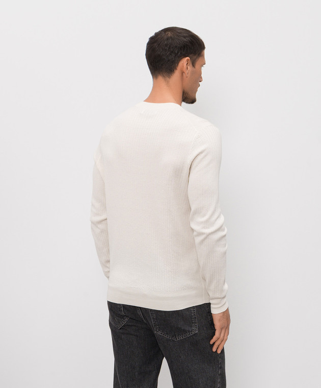 Brunello Cucinelli Джемпер цвета айвори M29806200P изображение 4