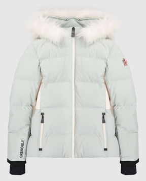 Moncler Grenoble ENFANT Детский голубой горнолыжный пуховик New Guyane K29571A000085399D810