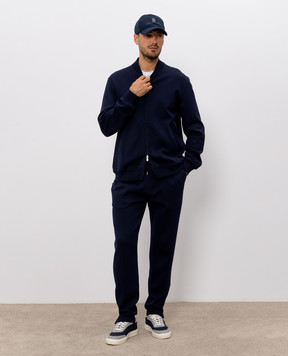 Brunello Cucinelli джоггеры синего цвета MM8313263G