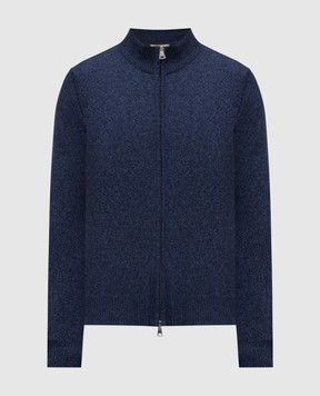 Cashmere&Whiskey Синій кардиган з вовни мериноса 50706