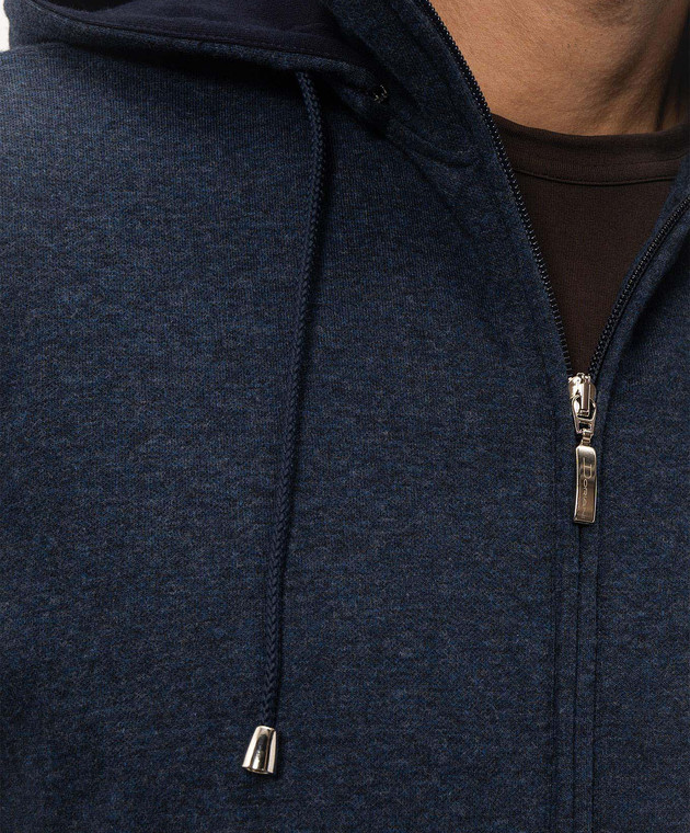Doriani Cashmere Синя спортивна куртка 872CAPSTLUJ362 зображення 5