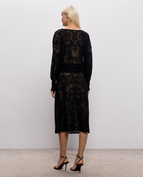 Twinset Чорна сукня максі 262TF3033