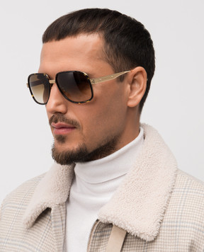 Stefano Ricci Золотые очки с логотипом SG33OMEACET