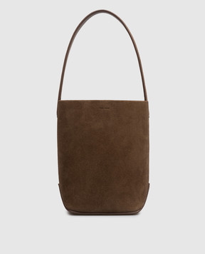 The Row Коричневая замшевая сумка бакет-бег Park W2106L665