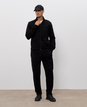 Moncler Черные брюки джоггеры L20918H0000289AZY