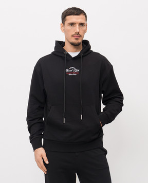 Iceberg Чорне худі з вишивкою логотипа E062630A