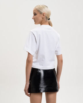 Off-White Біла укорочена футболка з принтом логотипа 2AA090S26JER001