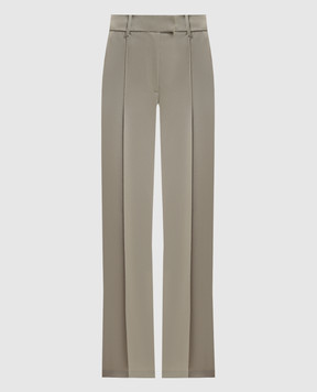 The Attico Штани кльош кольору хакі з вовни 260WCP00287WWW065AA