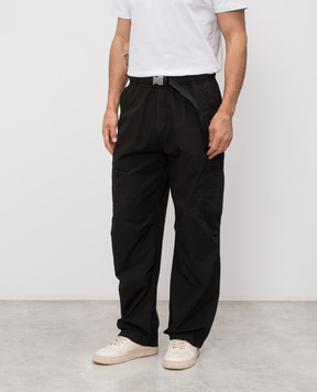 Iceberg Чорні штани-карго з поясом B1300032