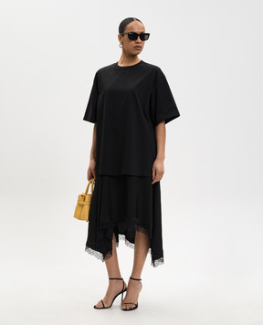 Juun.j Черное платье с вышивкой логотипа JW6271W015