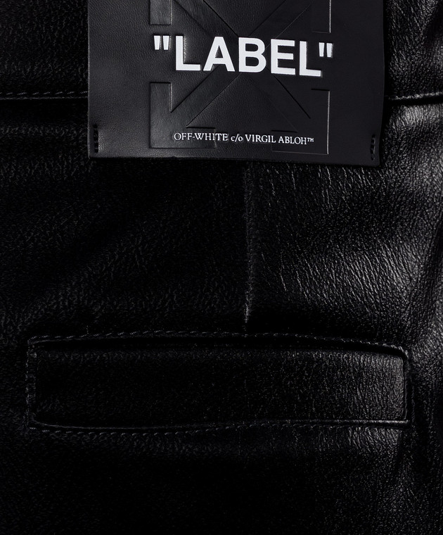 Off-White Черная юбка мини 2FS00373B изображение 5