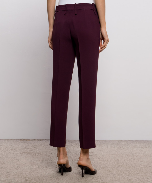 Ermanno Scervino Бордові штани D496P310ILM зображення 4