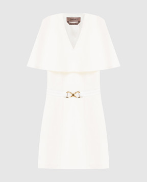 Twinset Сукня кольору айворі з льоном 261TP2451