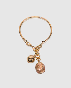 La DoubleJ Золотистий браслет Lady Scarab з підвісками BAC0015MET002SOLID