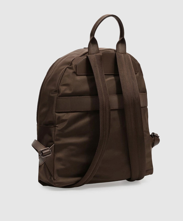 Kiton Коричневий рюкзак з металевим логотипом UBA0160N01270 зображення 3