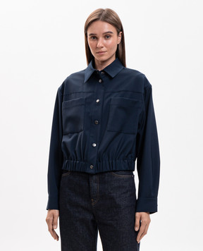 Max Mara Weekend Синя куртка з вовни DECANO WKDDECANO