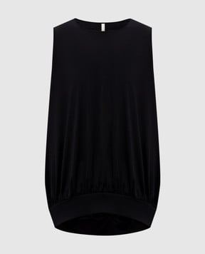 Intoca Чорний топ з драпіруванням 261DIOSSL0801