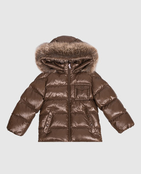Moncler ENFANT Дитячий коричневий пуховик K2F L29511A00024597Z8