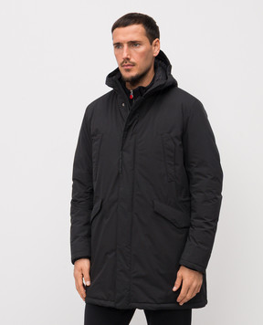 Herno Чорна парка з логотипом PI001245U12840