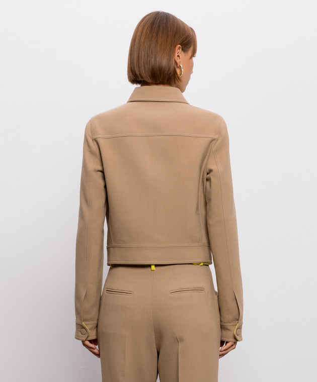 Gabriela Hearst Коричнева куртка Thereza з вовни 4265011CW111 зображення 4