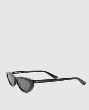 Alexander McQueen Чорні сонцезахисні окуляри Cat Eye 852625J0749