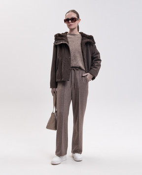 Max Mara Weekend Коричнева двостороння куртка ZANNA WKDZANNA
