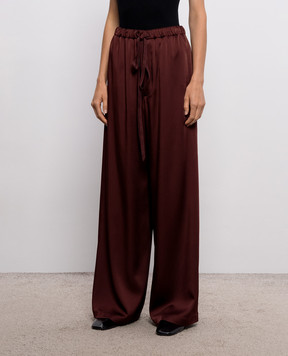 Ann Demeulemeester Бордові штани Sofi Relaxed Lounge B0014272FA647