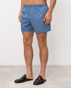 Dolce&Gabbana Сині труси-боксери вільного крою M3A12TON0ED