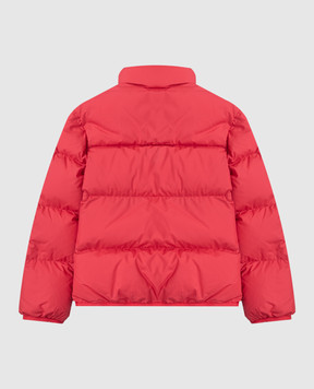 Moncler ENFANT Детская розовая пуховая куртка с нашивкой логотипа K29541A00016597YW1214