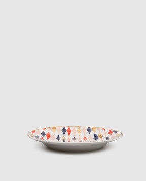 Bitossi Home Десертна порцелянова тарілка в геометричний принт ABR00022