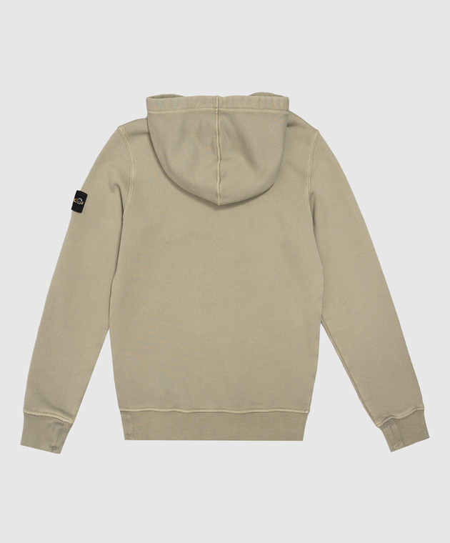 Stone Island Детские худи цвета хаки с патчем логотипа L2S166100008S04251012 изображение 2