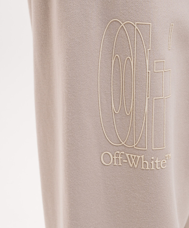 Off-White Бежеві джогери Double Arrow 44MCH057S26F002 зображення 5