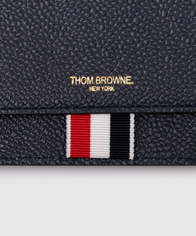 Thom Browne Синє шкіряне портмоне MAW062A00198 зображення 4