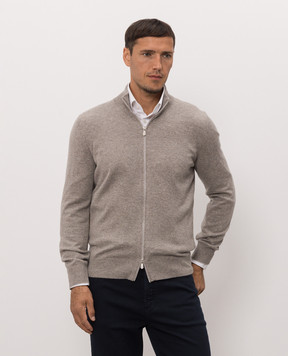 Brunello Cucinelli Кардиган бежевого цвета из кашемира M2200106