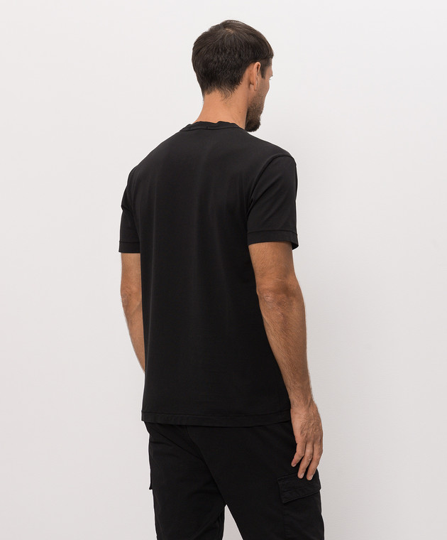 Stone Island Чорна футболка з нашивкою логотипа L2S152100027S0013 зображення 4