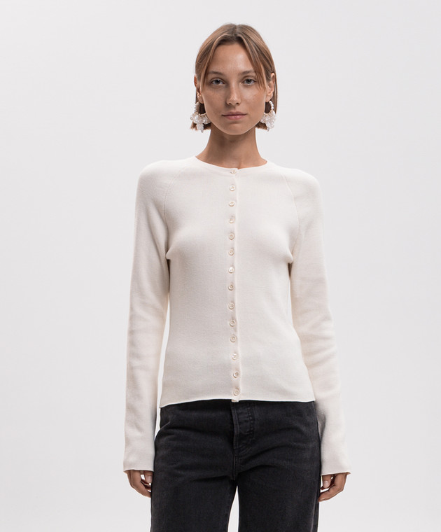 Magda Butrym Кардиган з кашеміром кольору айворі KNITWEAR29CARDIG266726 зображення 3