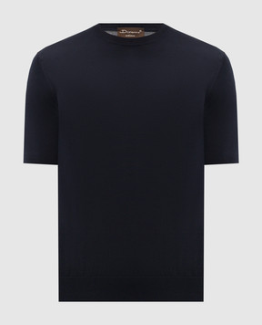 Doriani Cashmere Синя футболка з шовком 18381B299