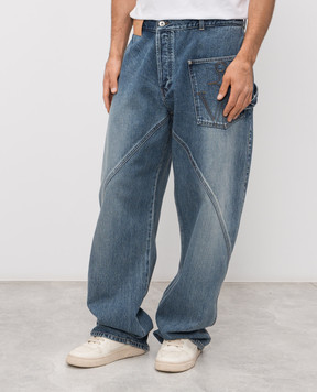 JW Anderson Сині джинси з патчем логотипа DT0126PG1849