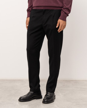 Dolce&Gabbana Брюки из шерсти черного цвета GW13ETFUBG8