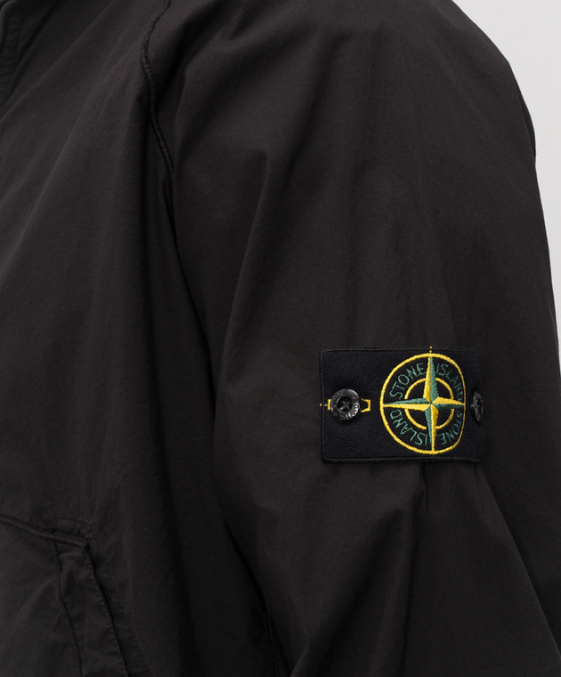 Stone Island Черная куртка с логотипом патча L1S156100044S0003 изображение 5